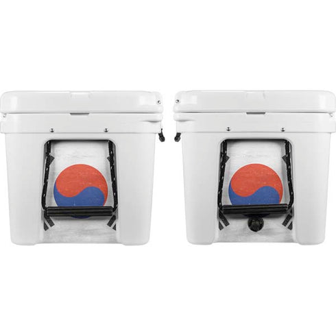 South Korean Flag Distressed YETI Tundra 65 Hard Cooler Skin